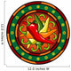 Mexican Hot Chili Peppers Logo Wall Decal