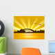 Illustration of cityscape sidney Wall Mural
