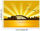 Illustration of cityscape sidney Wall Mural