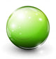 Glass Sphere Green