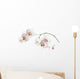 White Orchid Wall Decal Design 2