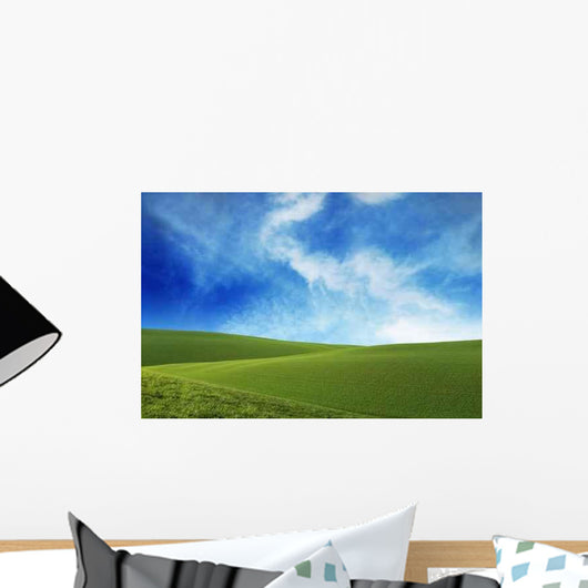 Beautiful Green Fields Wall Decal