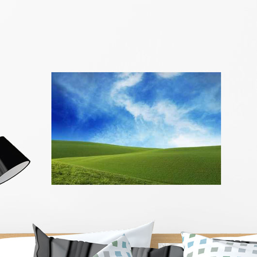 Beautiful Green Fields Wall Decal