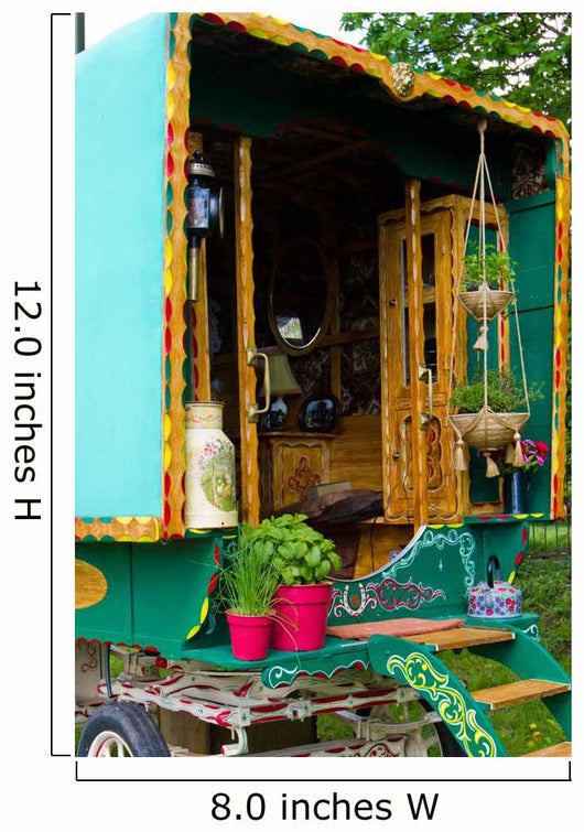 gypsy caravan inside Wall Mural