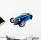 Blue Hot Rod Wall Decal