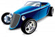 Blue Hot Rod Wall Decal