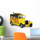 Yellow Hot Rod Wall Decal