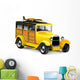 Yellow Hot Rod Wall Decal