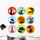 Travel Landmarks Wall Decal