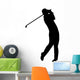Golfer White Wall Decal