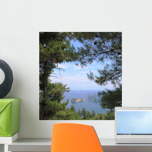 Sea Landscape over Forrest Wall Mural