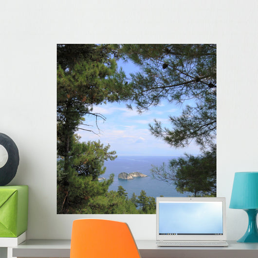 Sea Landscape over Forrest Wall Mural