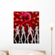 red disco night Wall Mural