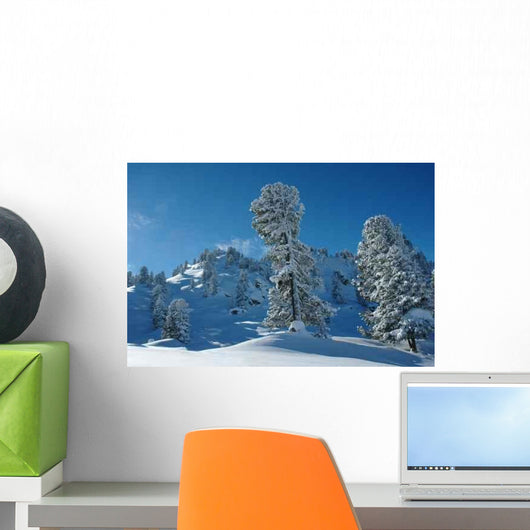 Alpine Winter Landscape Wall Decal