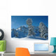 Alpine Winter Landscape Wall Decal