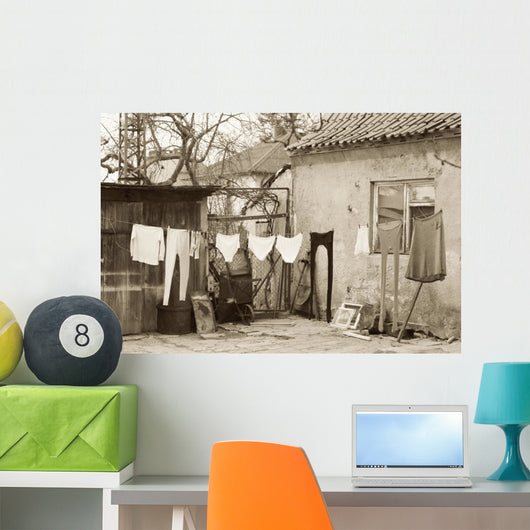 Laundry Wall Mural