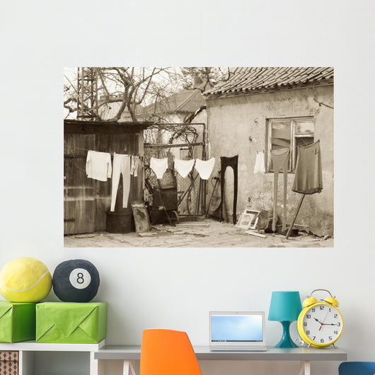 Laundry Wall Mural