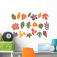 19 autumn leaves Wall Decal