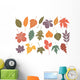19 autumn leaves Wall Decal