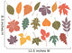 19 autumn leaves Wall Decal