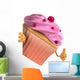 Cupcake and White Panel Wall Decal