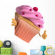 Cupcake and White Panel Wall Decal