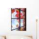 Autumnal window Wall Mural