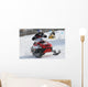 snowmobile racing Wall Mural