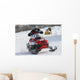 snowmobile racing Wall Mural