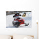snowmobile racing Wall Mural