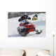 snowmobile racing Wall Mural