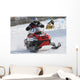 snowmobile racing Wall Mural