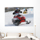 snowmobile racing Wall Mural