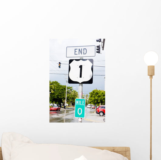 end of the road number 1, Key West, Florida, USA Wall Mural