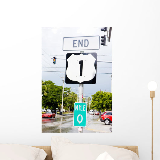 end of the road number 1, Key West, Florida, USA Wall Mural