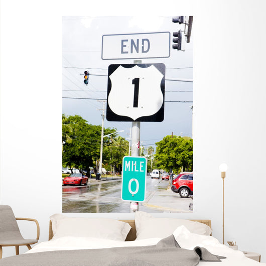 end of the road number 1, Key West, Florida, USA Wall Mural