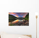 Sunset at Trillium Lake With Mount Hood Wall Mural