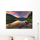 Sunset at Trillium Lake With Mount Hood Wall Mural
