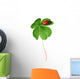 Clover leaf with ladybird Wall Decal