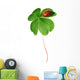 Clover leaf with ladybird Wall Decal