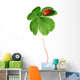 Clover leaf with ladybird Wall Decal