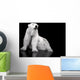 White Polar Bear Hunter - Sitting Wall Mural
