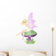 Fairy on the Mushroom Wall Decal