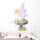 Fairy on the Mushroom Wall Decal