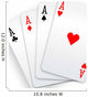 Four aces playing cards poker winner hand Wall Decal