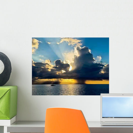Sunset Hawaii Wall Decal