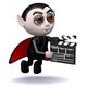 3d Dracula at the Movies Wall Decal