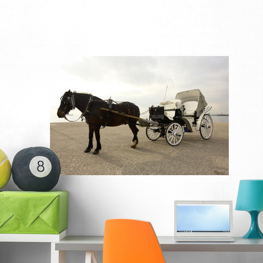 Horse Drawn Carriage Wall Decal