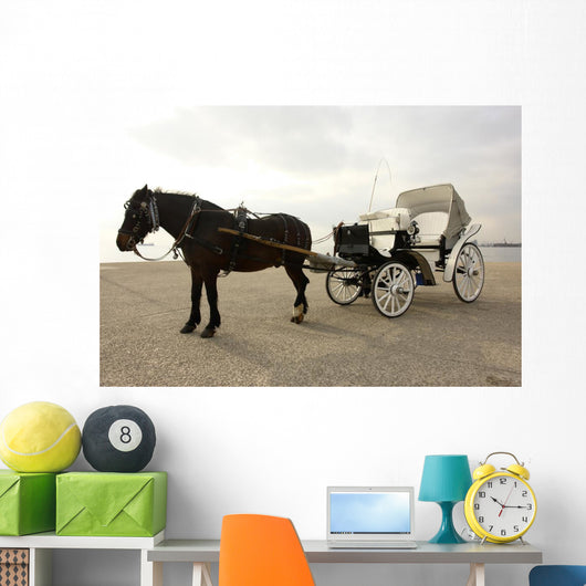 Horse Drawn Carriage Wall Decal