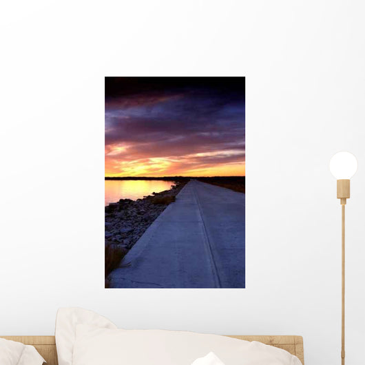 Nature Sunset Road Wall Decal